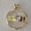 anel com pedra de zircônia cristal coração 5x5mm base lisa regulável 4x28mm dourada. 1 Peça.